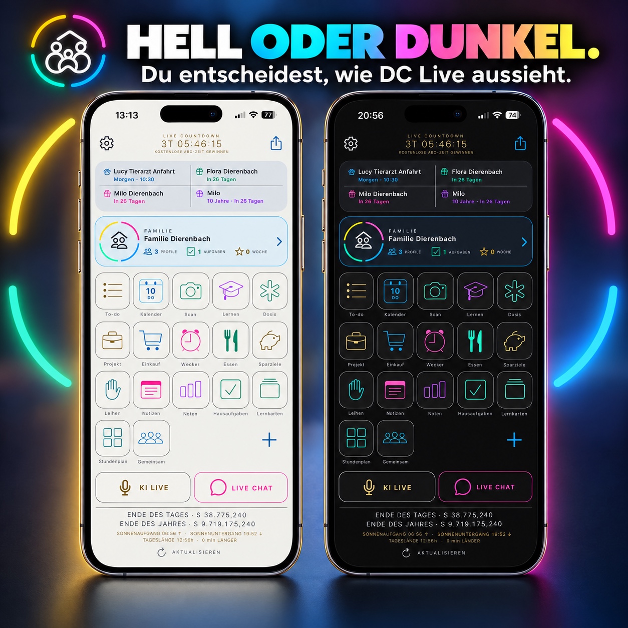 Hell oder dunkel